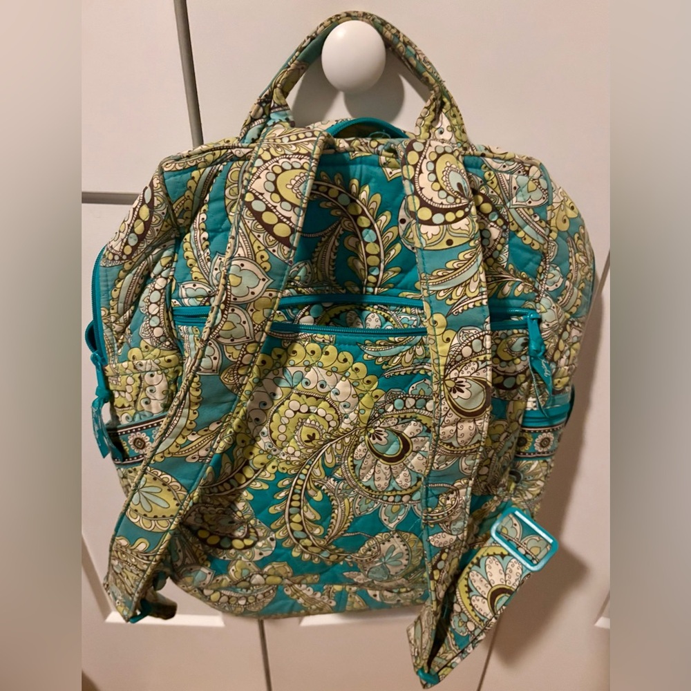 Vera Bradley “Peacock” Patterned Backpack - image 3